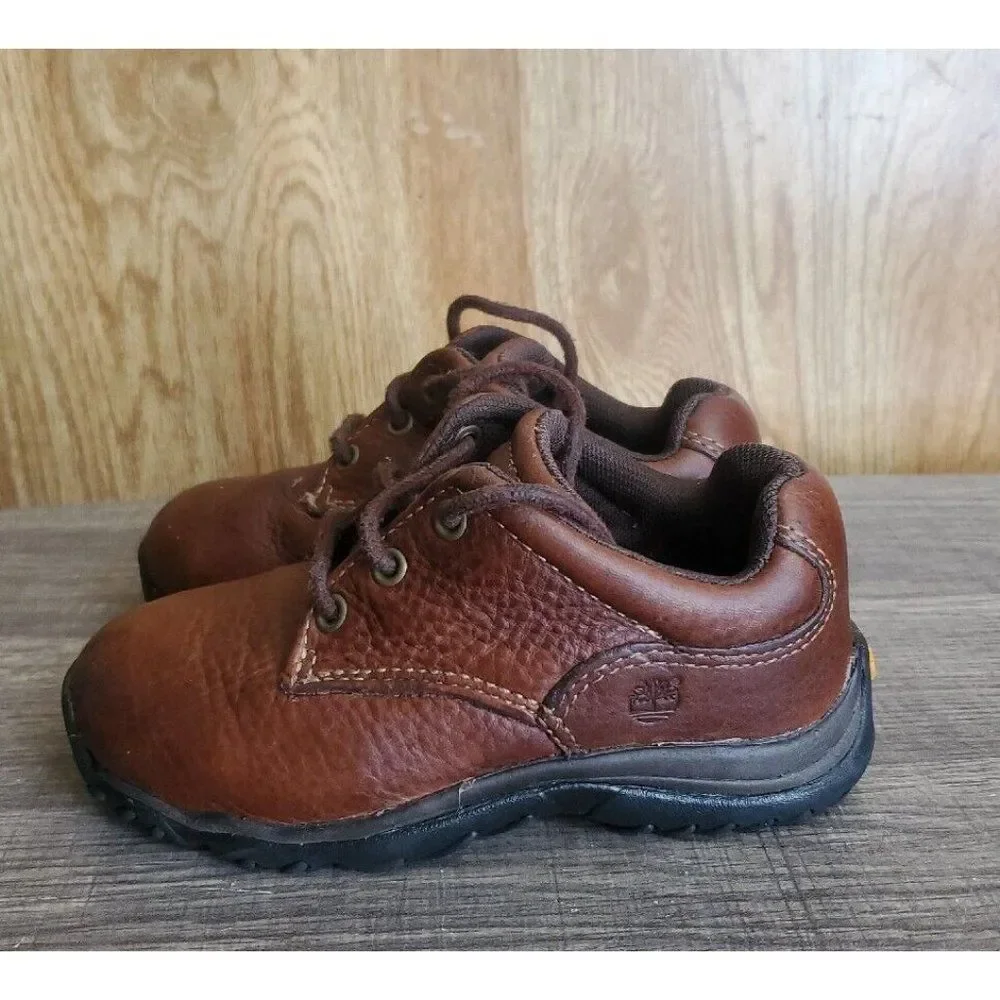 Timberland Toddler Brown‎ Leather Lace Up Oxford Shoes Size 7